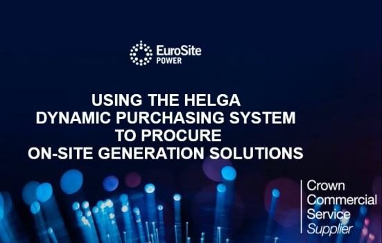 使用HELGA动态采购系统采购现场发电解决方案